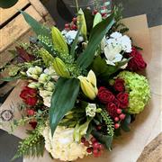 Christmas hand tied bouquets