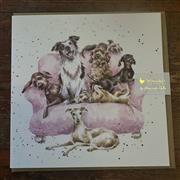 Doggies greetings card 